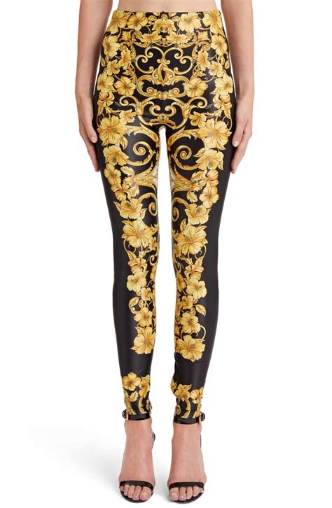 versace leggings schwarz|Versace leggings outfit.